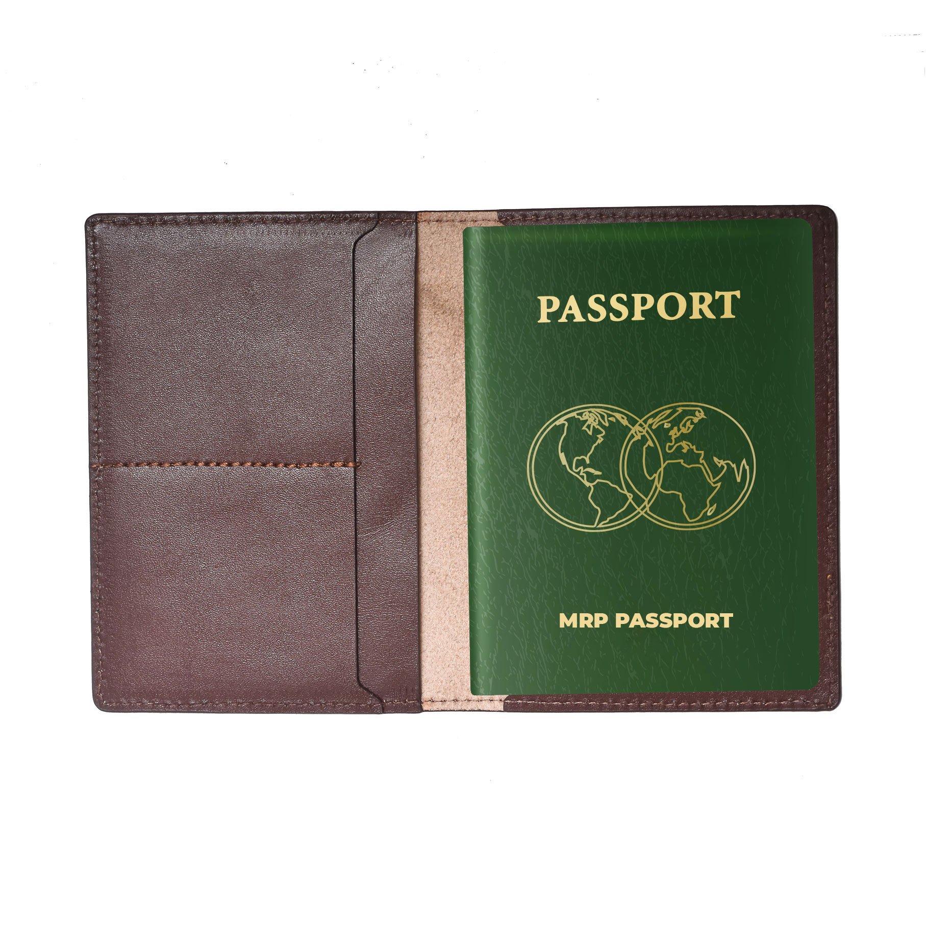Leather Passport Cover Holder For Mrp Passport