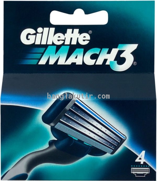 Gillette Mach 3 Blade 4 Pcs