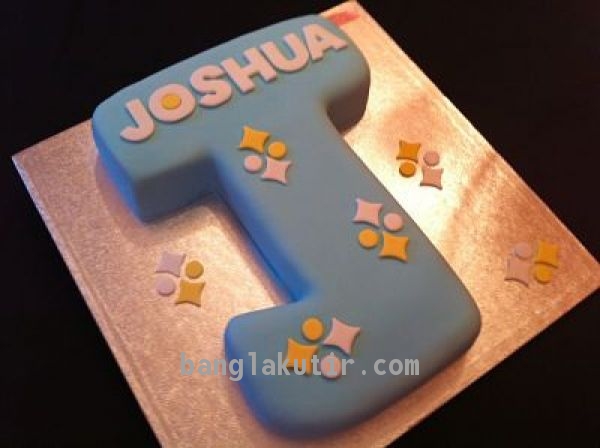 Lettter Shape Cake 04 Banglakutir